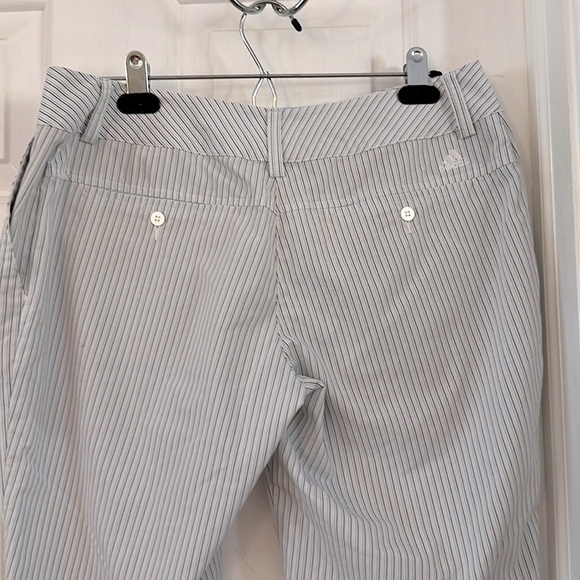 Women’s Adidas Climalite Striped Polyester & Spandex Athletic Golf Shorts Sz 10 - Picture 5 of 8